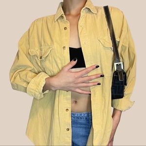 Tan corduroy button up